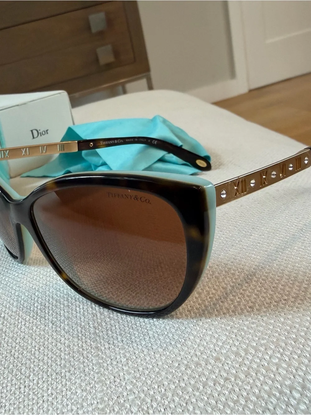 Tiffany & Co. Women’s Tortoiseshell Cat Eye Sunglasses